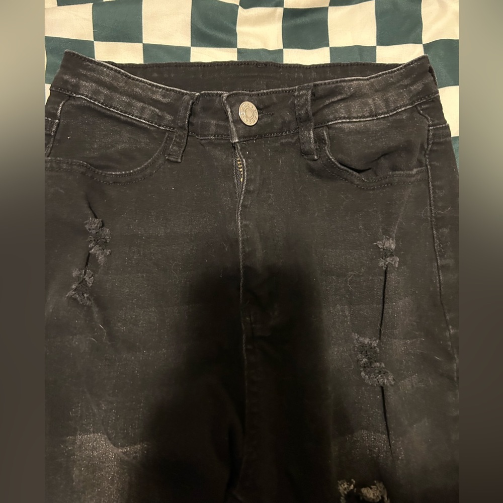 SHEIN black jeans with holes